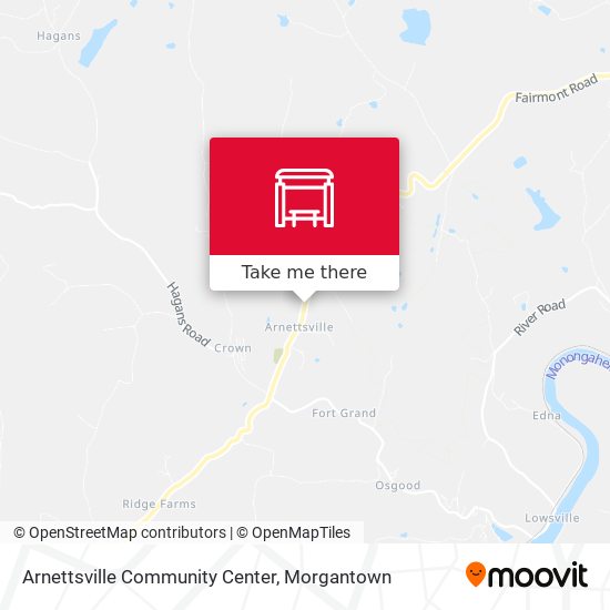 Arnettsville Community Center map