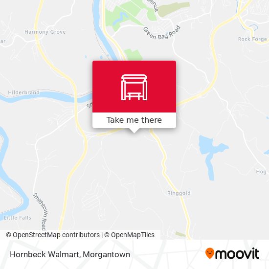 Hornbeck Walmart map