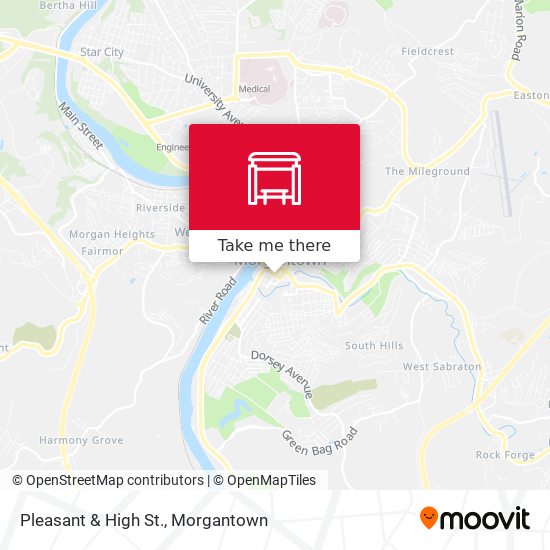 Pleasant & High St. map