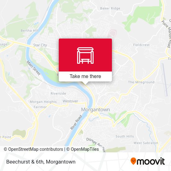 Beechurst & 6th map