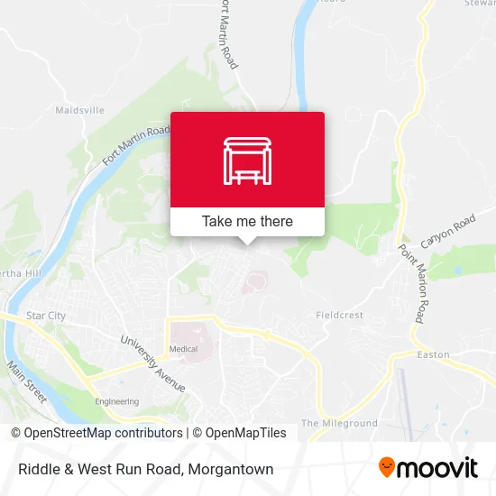 Riddle & West Run Road map