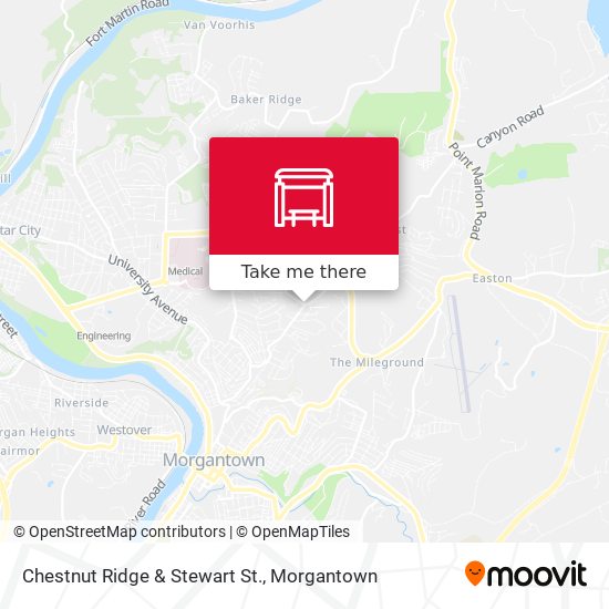 Chestnut Ridge & Stewart St. map