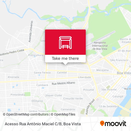 Mapa Acesso Rua Antônio Maciel C/B