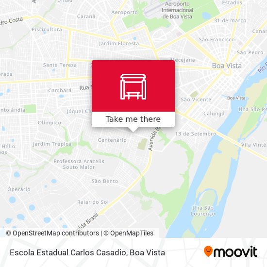 Mapa Escola Estadual Carlos Casadio