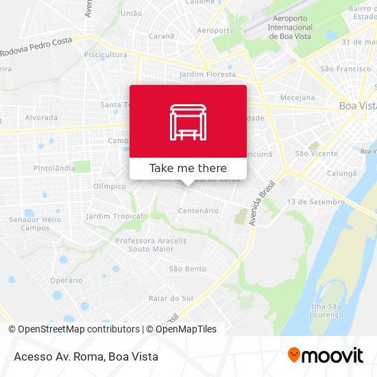 Acesso Av. Roma map