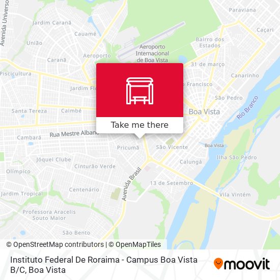 Mapa Instituto Federal De Roraima - Campus Boa Vista B / C