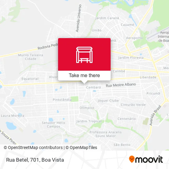 Rua Betel, 701 map