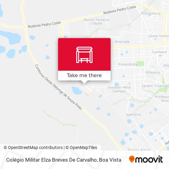 Mapa Colégio Militar Elza Breves De Carvalho