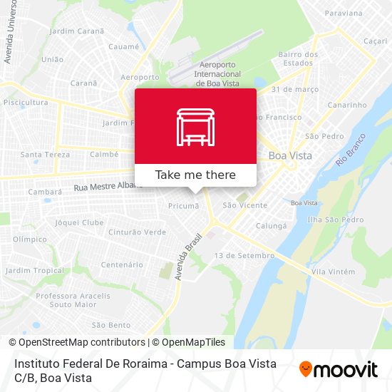 Instituto Federal De Roraima - Campus Boa Vista C / B map
