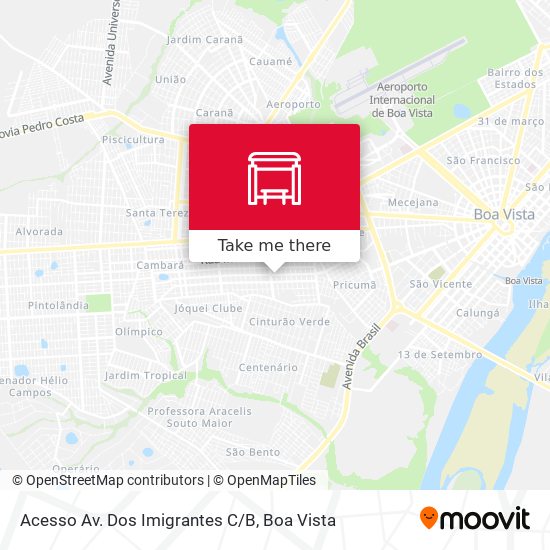 Mapa Acesso Av. Dos Imigrantes C/B