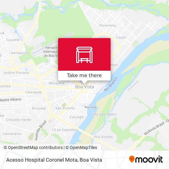 Acesso Hospital Coronel Mota map