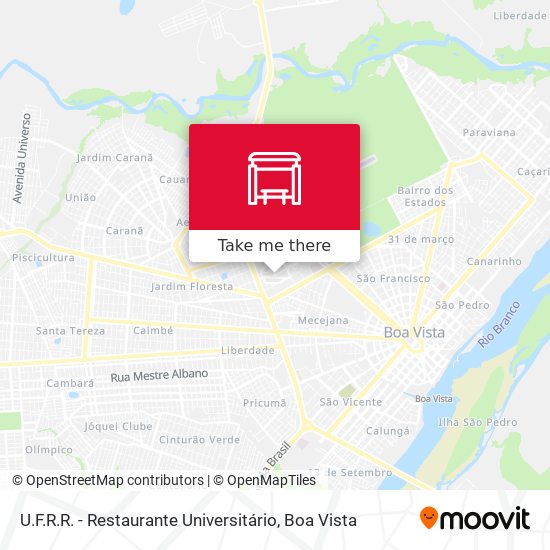 U.F.R.R. - Restaurante Universitário map