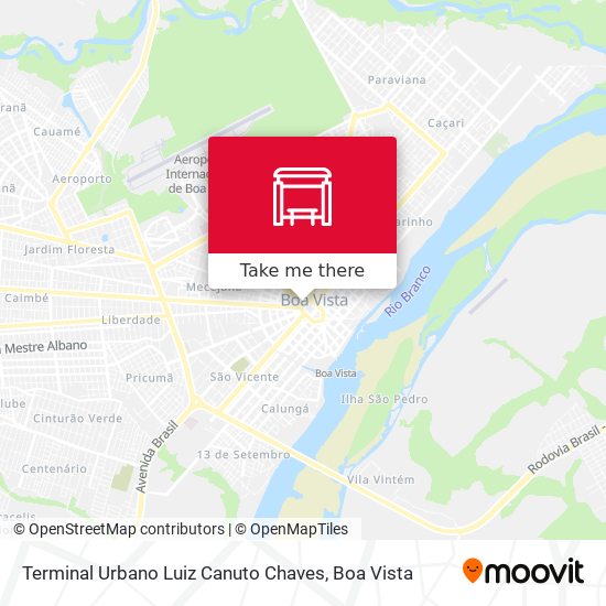 Mapa Terminal Urbano Luiz Canuto Chaves