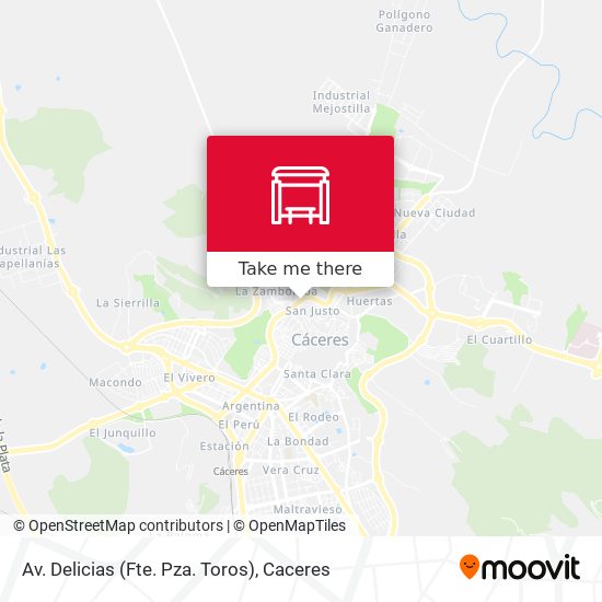 mapa Av. Delicias (Fte. Pza. Toros)