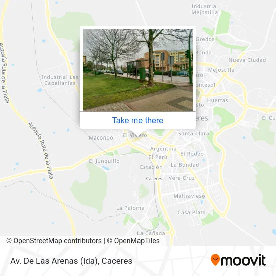 Av. De Las Arenas (Ida) map