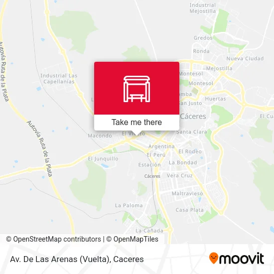 Av. De Las Arenas (Vuelta) map