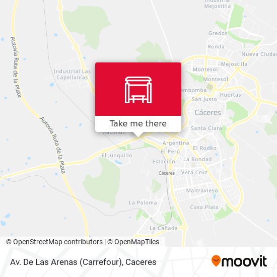 mapa Av. De Las Arenas (Carrefour)