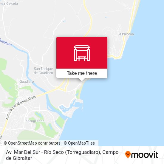 Av. Mar Del Sur - Río Seco (Torreguadiaro) map