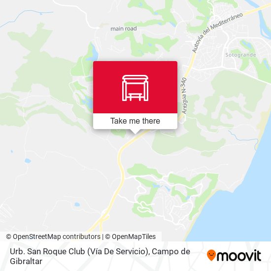 Urb. San Roque Club (Vía De Servicio) map