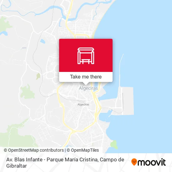 Av. Blas Infante - Parque María Cristina map