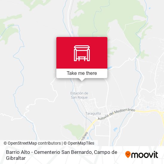 Barrio Alto - Cementerio San Bernardo map