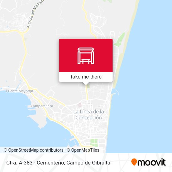 mapa Ctra. A383 - Cementerio Municipal