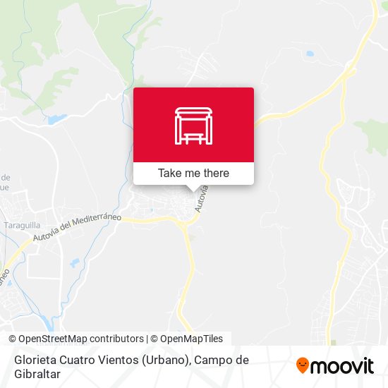 Glorieta Cuatro Vientos (Urbano) map