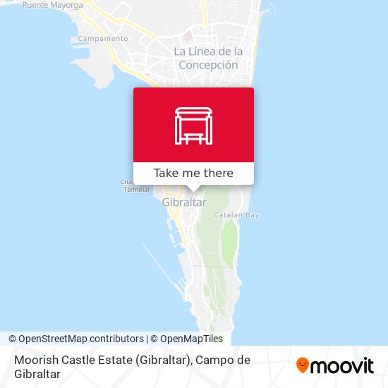 Moorish Castle Estate (Gibraltar) map