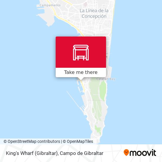 mapa King's Wharf (Gibraltar)