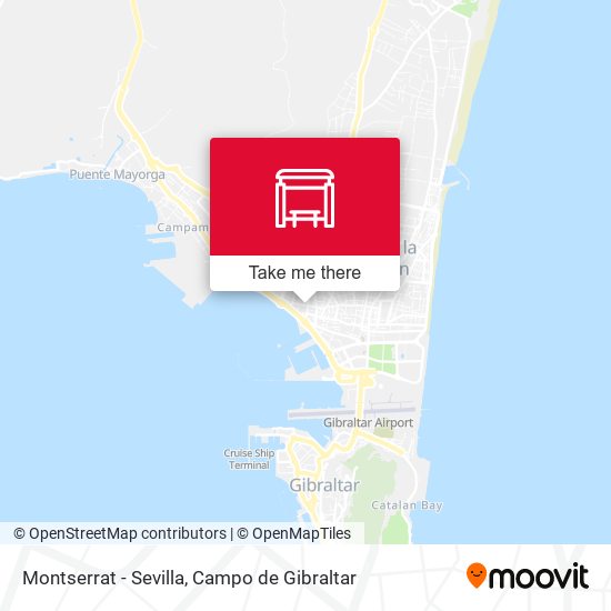 Montserrat - Sevilla map