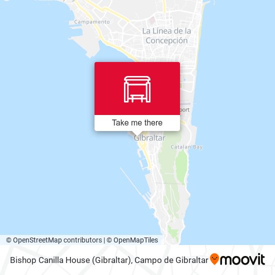 mapa Bishop Canilla House (Gibraltar)