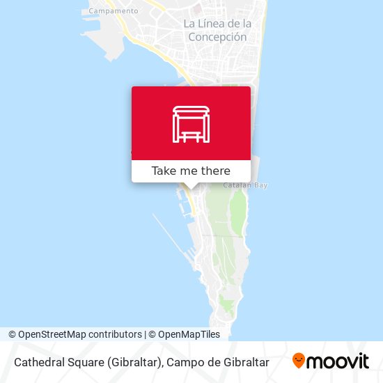 mapa Cathedral Square (Gibraltar)