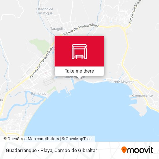Guadarranque - Playa map