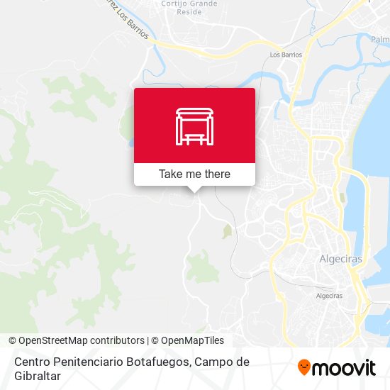 mapa Centro Penitenciario Botafuegos