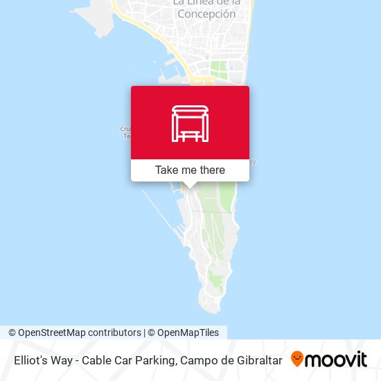 Elliot's Way - Cable Car Parking map