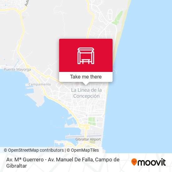 mapa Av. Mª Guerrero - Av. Manuel De Falla