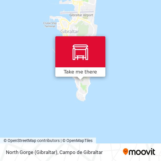 North Gorge (Gibraltar) map
