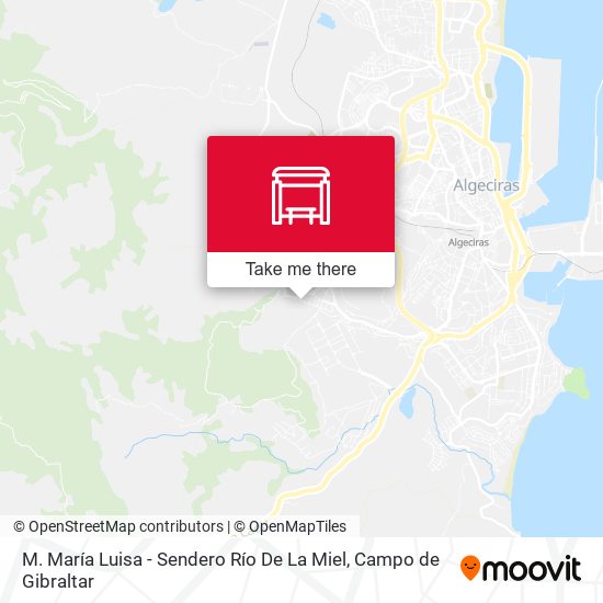 mapa M. María Luisa - Sendero Río De La Miel