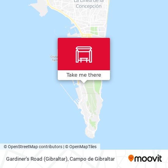 Gardiner's Road (Gibraltar) map