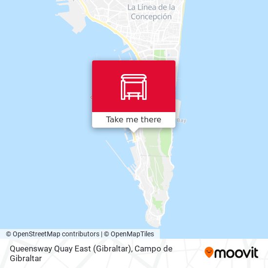 mapa Queensway Quay East (Gibraltar)