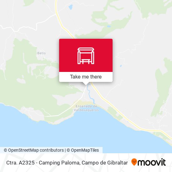 mapa Ctra. A2325 - Camping Paloma