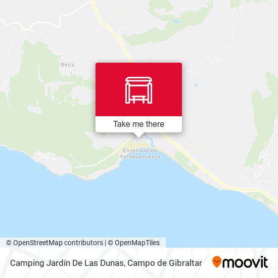 Camping Jardín De Las Dunas map