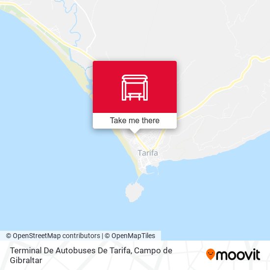 mapa Terminal De Autobuses De Tarifa