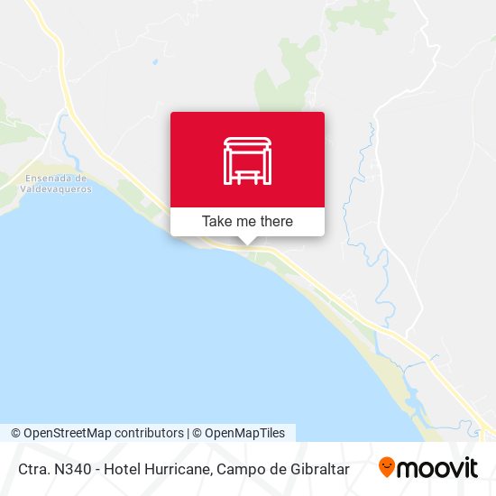 mapa Ctra. N340 - Hotel Hurricane