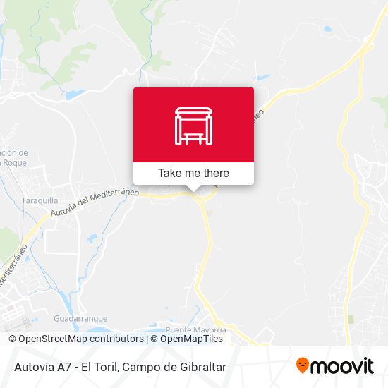 Autovía A7 - El Toril map