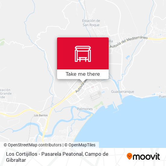 mapa Los Cortijillos - Pasarela Peatonal