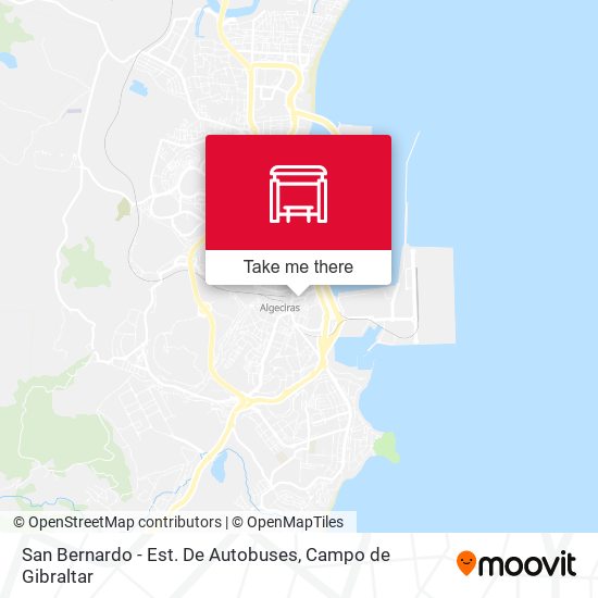 mapa San Bernardo - Est. De Autobuses