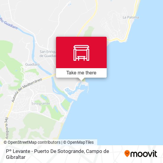 Pº Levante - Puerto De Sotogrande map