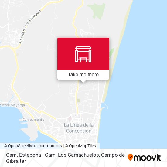 mapa Cam. Estepona - Cam. Los Camachuelos