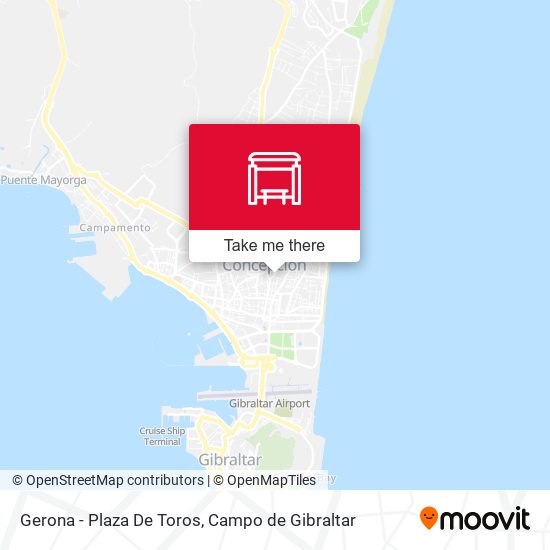 mapa Gerona - Plaza De Toros